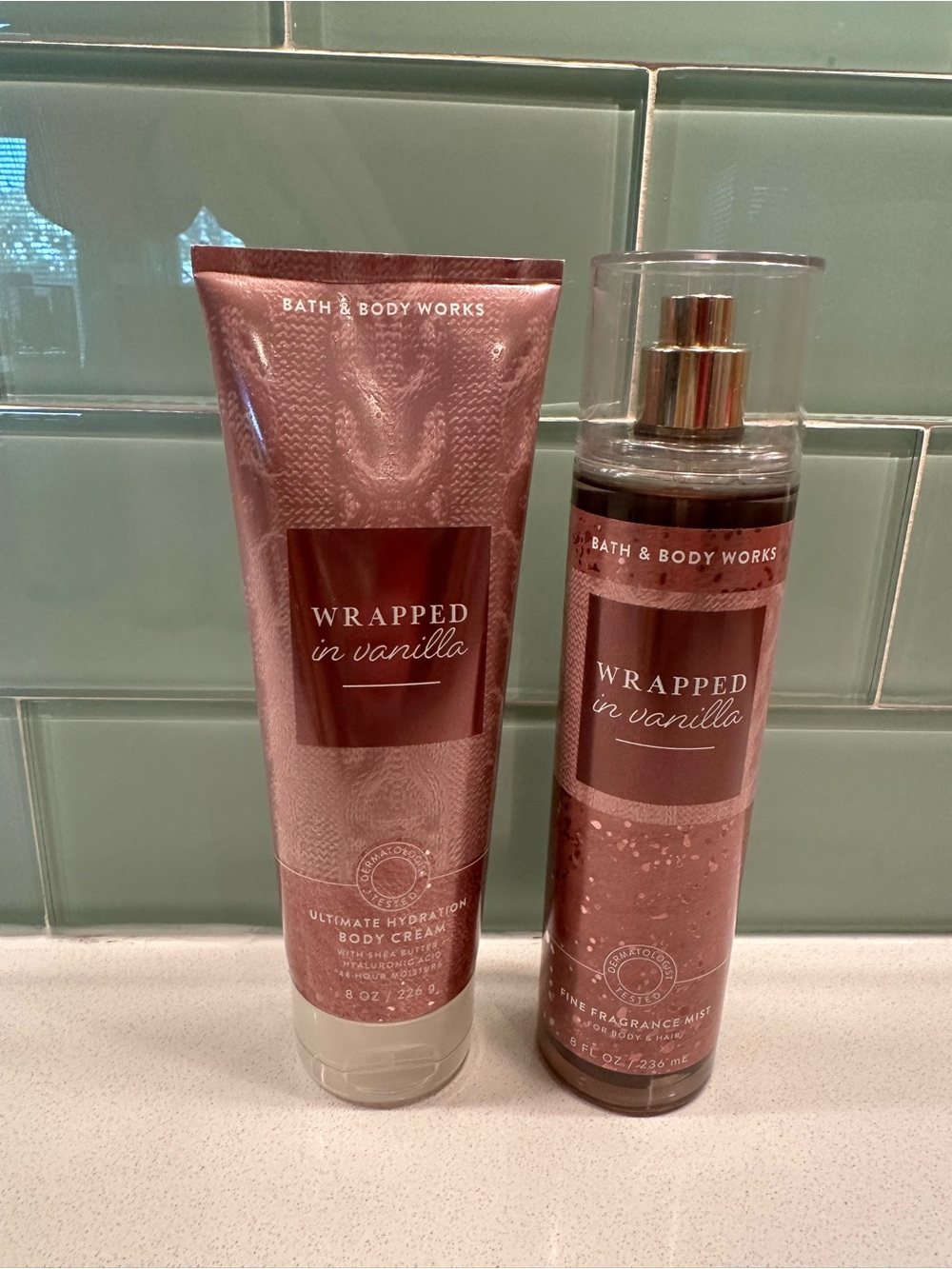 Bath & Body Works Wrapped In Vanilla Set New